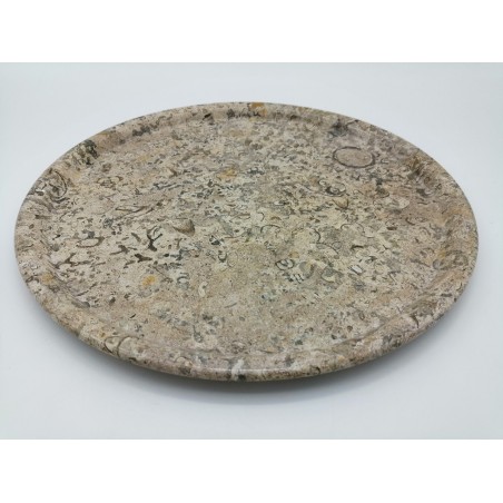 VASSOIO IN PIETRA FOSSILE