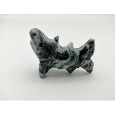 SQUALO IN MARMO GRIGIO