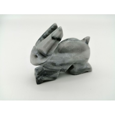 CONIGLIO IN MARMO GRIGIO