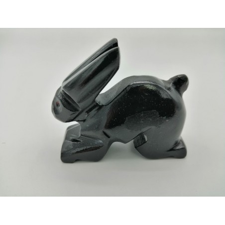 CONIGLIO IN MARMO NERO