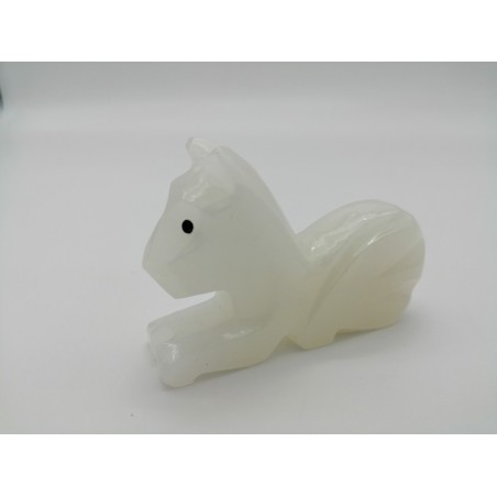 GATTO IN ONICE BIANCO