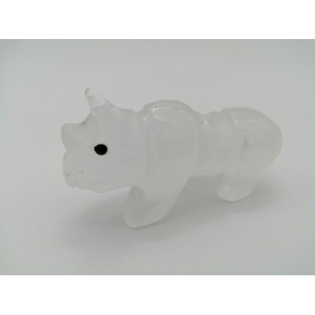 RINOCERONTE IN ONICE BIANCO