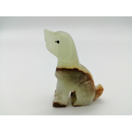 CANE SEDUTO IN ONICE