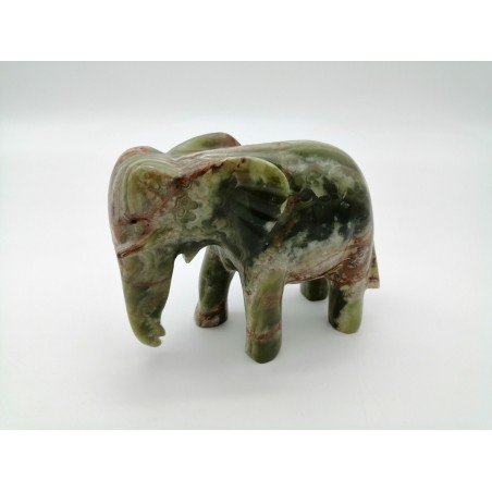 ELEFANTE IN ONICE VERDE