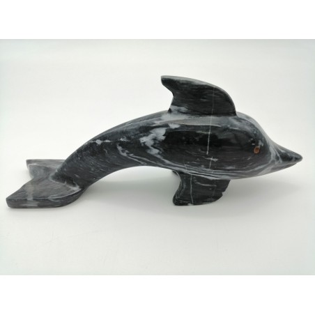 DELFINO IN MARMO GRIGIO