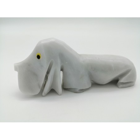 BASSOTTO IN MARMO BIANCO