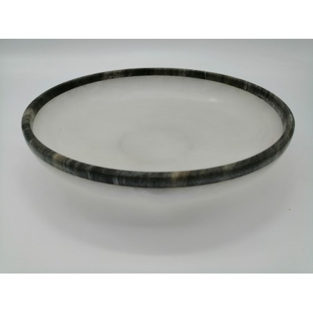 CIOTOLA IN ALABASTRO CON BORDO GRIGIO
