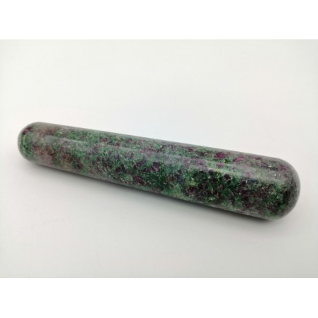 MASSAGGIATORE CILINDRICO PER VISO RUBY ZOISITE