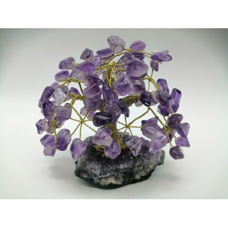 ALBERO DELLA VITA CON BASE E CHIPS DI AMETISTA