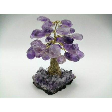 ALBERO DELLA VITA CON BASE E CHIPS DI AMETISTA