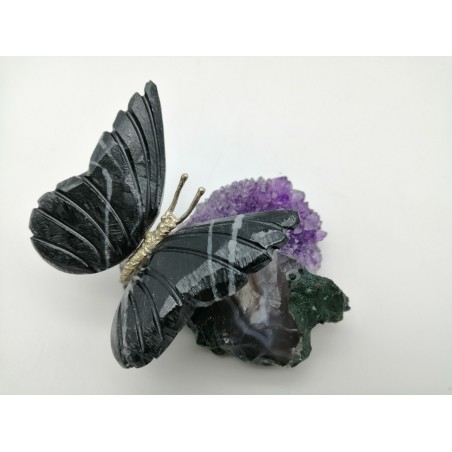 FARFALLA AMETISTA/DOLOMITE NERA