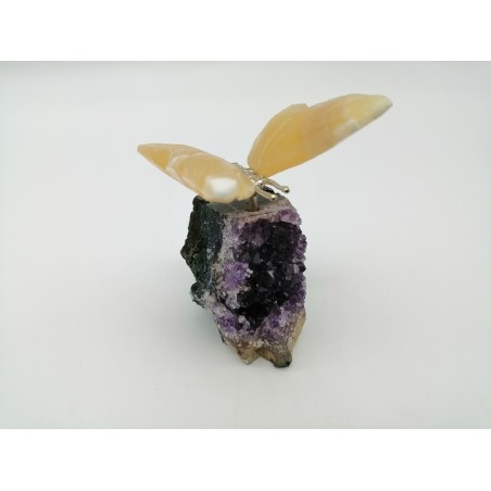 FARFALLA AMETISTA/CALCITE