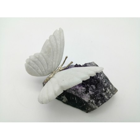 FARFALLA AMETISTA/QUARZO LATTE