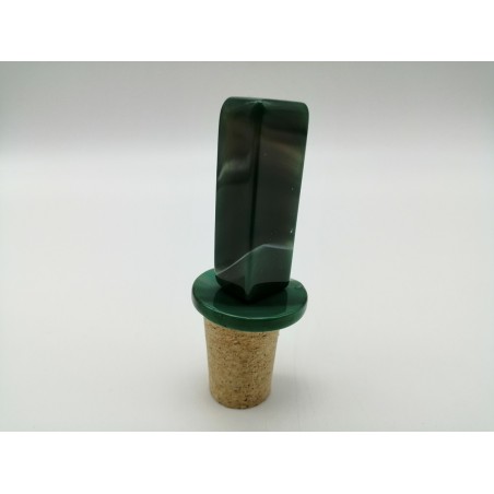 TAPPO PER BOTTIGLIA IN AGATA VERDE