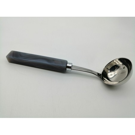 MESTOLINO CON MANICO IN AGATA GRIGIA