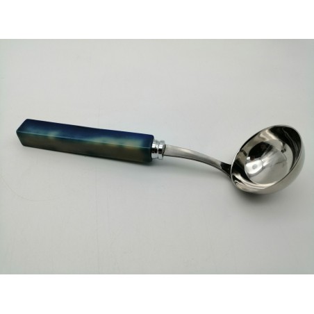 MESTOLINO CON MANICO IN AGATA BLU
