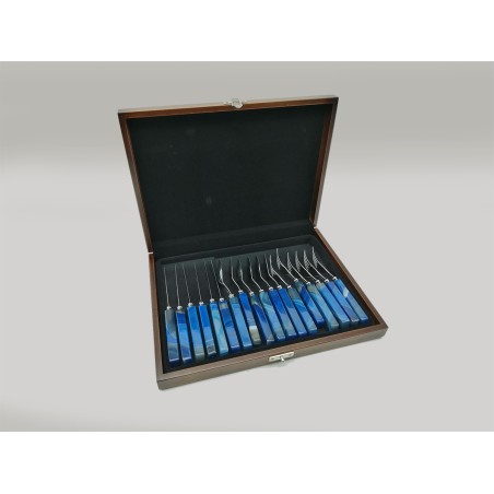 SET POSATE IN AGATA BLU