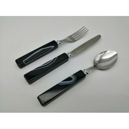 SET POSATE IN AGATA NERA