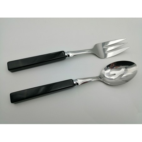 SET INSALATA IN  AGATA NERA