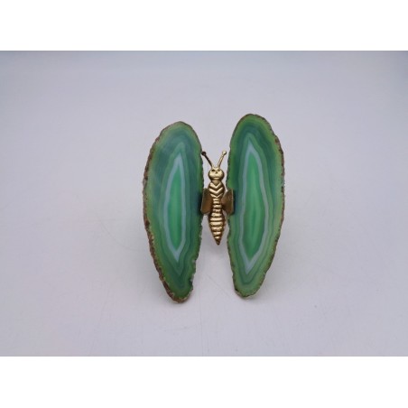 FARFALLA AGATA VERDE/GOLD