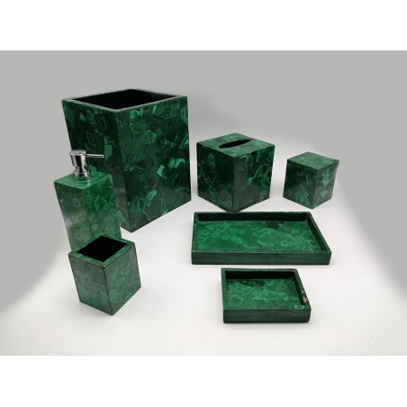 SET DA BAGNO IN MALACHITE