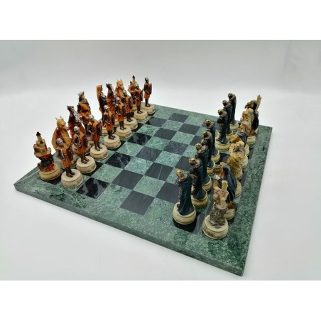 SCACCHIERA PEDINE MEDIOEVALI