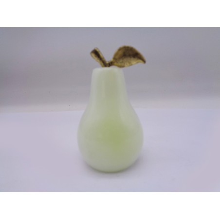 PERA DECORATIVA IN ONICE BIANCO