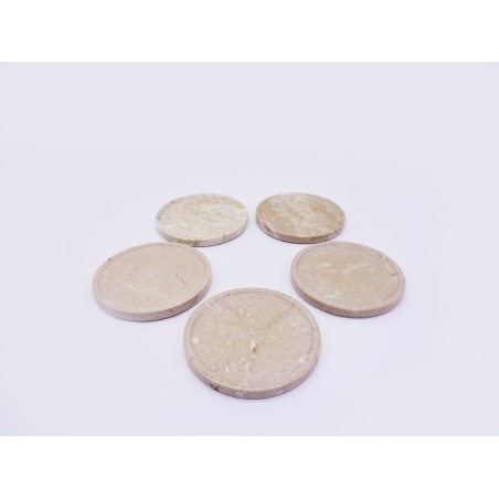 SOTTOBICCHIERI IN PIETRA FOSSILE