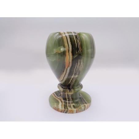 COPPA DECORATIVA IN ONICE VERDE TOP QUALITY