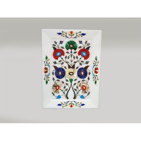 MARBLE TRAY CV FLOWER