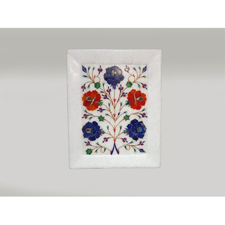 MARBLE TRAY CV FLOWER