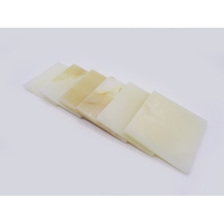 SET DA 6 SOTTOBICCHIERI IN ONICE BIANCO