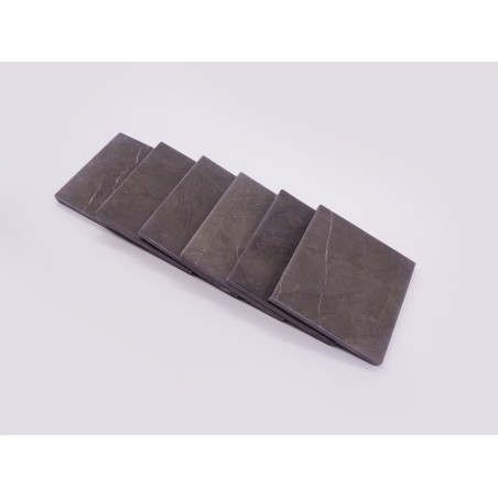 SET DA 6 SOTTOBICCHIERI IN PIETRA GREY