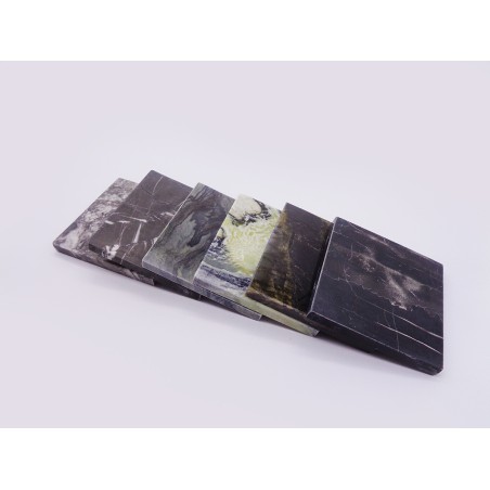 SET DA 6 SOTTOBICCHIERI IN MARMI VARI