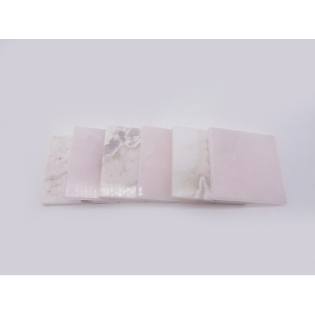 SET DA 6 SOTTOBICCHIERI IN MARMI MISTI