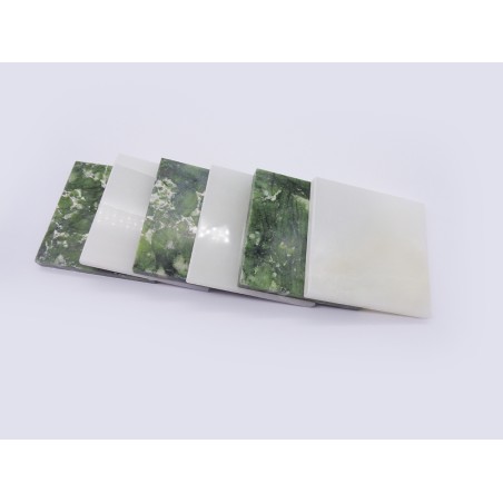 SET DA 6 SOTTOBICCHIERI IN MARMI MISTI