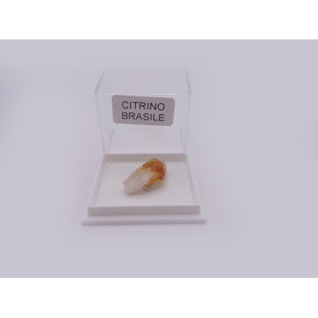 MINERALE DA COLLEZIONE CITRINO IN SCATOLA SINGOLA