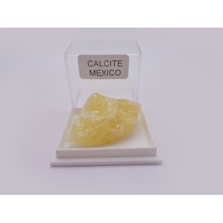 MINERALE DA COLLEZIONE CALCITE MIELE IN SCATOLA SINGOLA