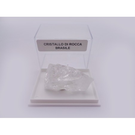 MINERALE DA COLLEZIONE CRISTALLO DI ROCCA IN SCATOLA SINGOLA