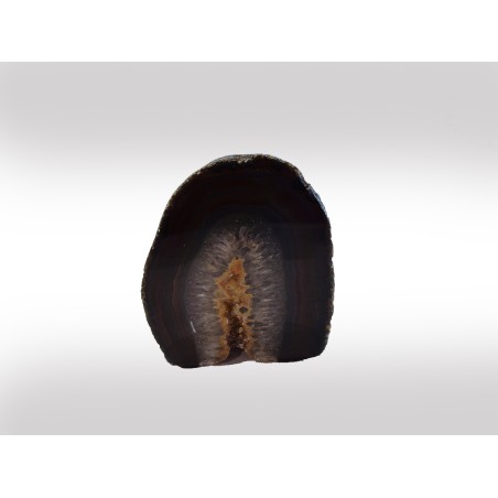 GEODE DI AGATA ROSSA LUCIDATO