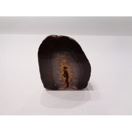 GEODE DI AGATA ROSSA LUCIDATO