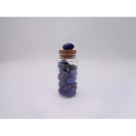 BARATTOLINO VETRO AGATA BLU