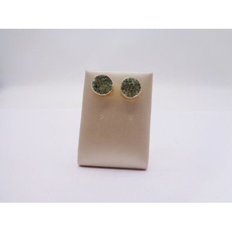 ORECCHINI CON DRUSA VERDE