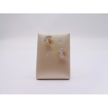 ORECCHINI IN DRUSA A FORMA DI LUNA