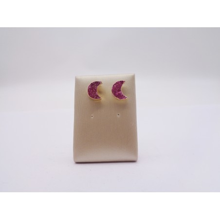 ORECCHINI A FORMA DI LUNA IN DRUSA
