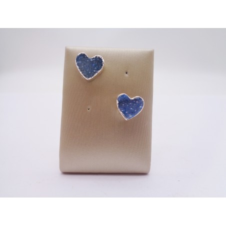 ORECCHINI A FORMA DI CUORE IN DRUSA