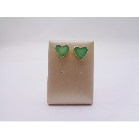 ORICCHINI A FORMA DI CUORE IN DRUSA