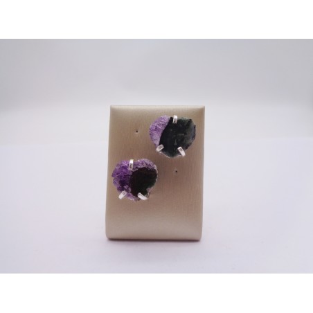 ORECCHINI IN AMETISTA STALATTITE