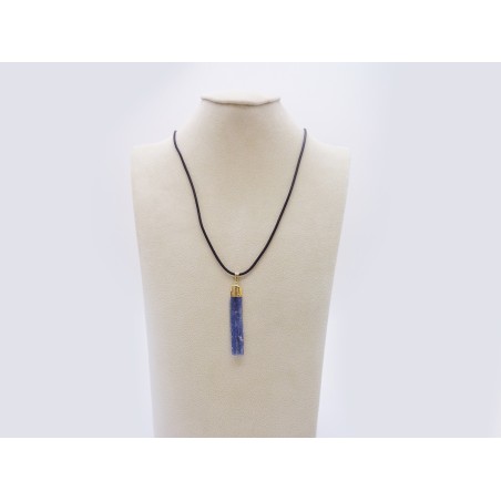 CIONDOLO GRANDE IN CIANITE BLU NATURALE