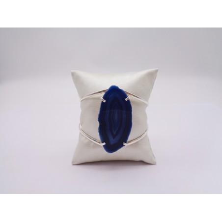 BRACCIALE IN AGATA BLU